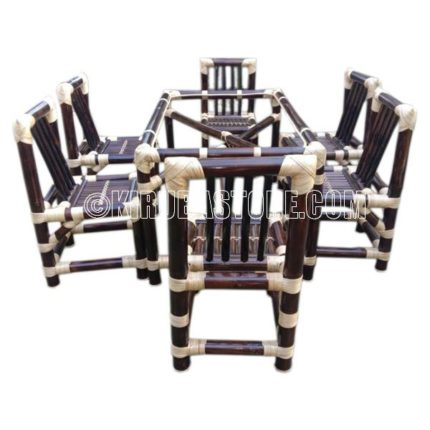 Cane Craft Bamboo Dining Table + 6 Chair