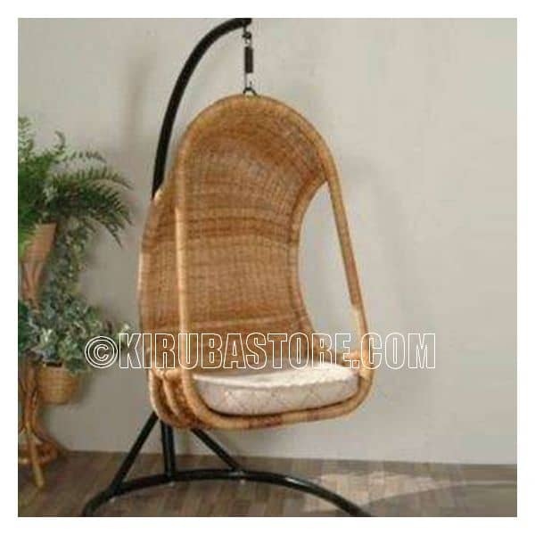Cane Craft Indoor Outdoor Cane Hanging Swing with Stand