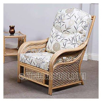 Cane Craft Solid Cane Wood Armchair with Cushion