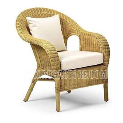 Cane Craft Solid Rattan Armchair with Cushion