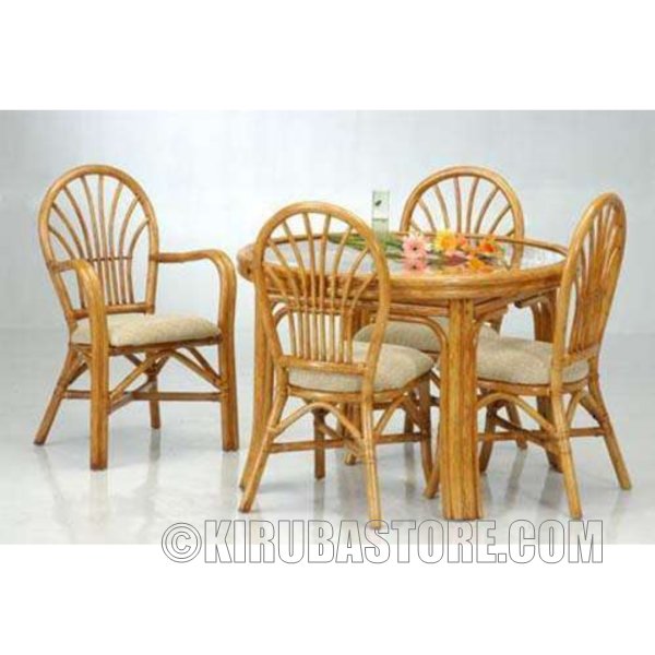 Cane Craft Antigua Dining Table (4 Chairs + Table)