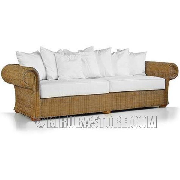 Cane Craft Aesthetic and Luca Cane Three Seater Sofa