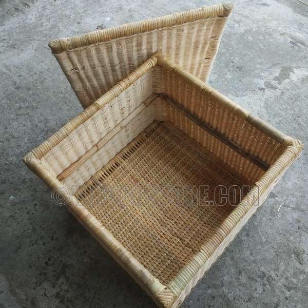 Cane Craft Square Laundry Basket