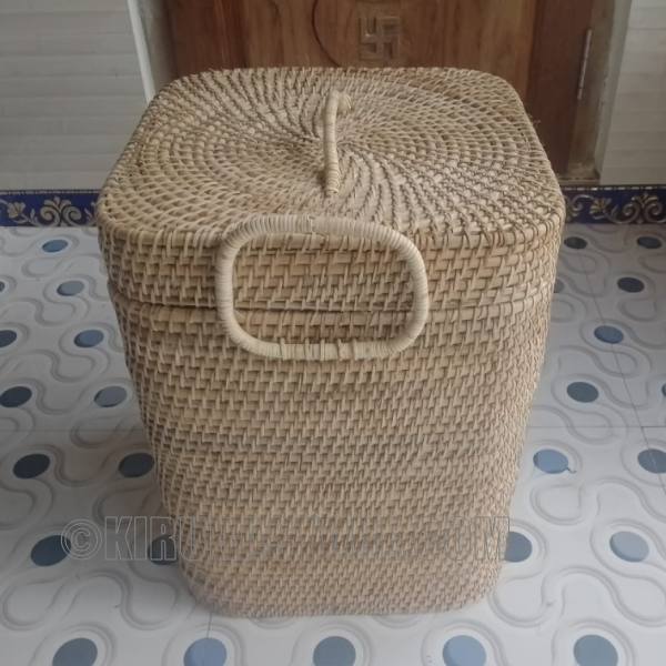 Sujan Cane Square Laundry Basket